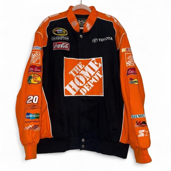 Vintage NASCAR Chase Authentics Home Depot Racing Jacket Tony Stewart #20 SZ XXL - Picture 3 of 11